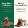 imageEarth Rated 3in1 Deshedding Dog Shampoo and Conditioner Deodorizing Oatmeal Shampoos for Dogs and Puppies Great for Smelly Pets White Tea and Basil Scent 16 ozDetangling