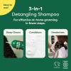imageEarth Rated 3in1 Deshedding Dog Shampoo and Conditioner Deodorizing Oatmeal Shampoos for Dogs and Puppies Great for Smelly Pets White Tea and Basil Scent 16 ozDetangling