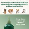 imageEarth Rated 3in1 Deshedding Dog Shampoo and Conditioner Deodorizing Oatmeal Shampoos for Dogs and Puppies Great for Smelly Pets White Tea and Basil Scent 16 ozDeshedding