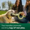 imageEarth Rated Tug of War Toy for Dogs and Puppies Interactive Dog Pull Toys Ergonomic Grip Natural Rubber Small GreenLarge