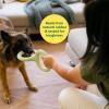 imageEarth Rated Tug of War Toy for Dogs and Puppies Interactive Dog Pull Toys Ergonomic Grip Natural Rubber Small GreenLarge