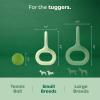 imageEarth Rated Tug of War Toy for Dogs and Puppies Interactive Dog Pull Toys Ergonomic Grip Natural Rubber Small GreenSmall