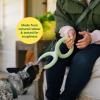 imageEarth Rated Tug of War Toy for Dogs and Puppies Interactive Dog Pull Toys Ergonomic Grip Natural Rubber Small GreenSmall