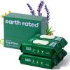 imageEarth Rated VetDeveloped Pet Ear Wipes Hypoallergenic Cleaner for Dogs ampamp Cats Ears to Remove Dirt and Wax Build Up Wild Oat Scent 70 CountLavender