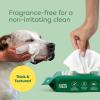 imageEarth Rated VetDeveloped Pet Ear Wipes Hypoallergenic Cleaner for Dogs ampamp Cats Ears to Remove Dirt and Wax Build Up Wild Oat Scent 70 CountUnscented