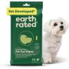 imageEarth Rated VetDeveloped Pet Ear Wipes Hypoallergenic Cleaner for Dogs ampamp Cats Ears to Remove Dirt and Wax Build Up Wild Oat Scent 70 CountUnscented