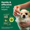 imageEarth Rated VetDeveloped Pet Ear Wipes Hypoallergenic Cleaner for Dogs ampamp Cats Ears to Remove Dirt and Wax Build Up Wild Oat Scent 70 CountUnscented