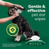 imageEarth Rated VetDeveloped Pet Ear Wipes Hypoallergenic Cleaner for Dogs ampamp Cats Ears to Remove Dirt and Wax Build Up Wild Oat Scent 70 CountWild Oat