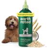 imageEarth Rated 3in1 Deshedding Dog Shampoo and Conditioner Deodorizing Oatmeal Shampoos for Dogs and Puppies Great for Smelly Pets White Tea and Basil Scent 16 ozDetangling