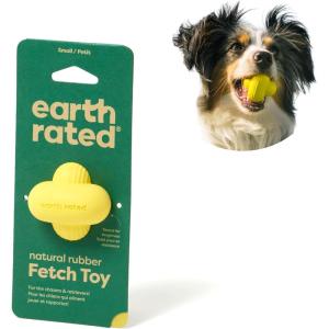 imageEarth Rated Dog Ball Interactive Fetch Toy for All Breeds Comes in Multiple Sizes Made with Natural Rubber Perfect for Indoor and Outdoor Use Large YellowSmall