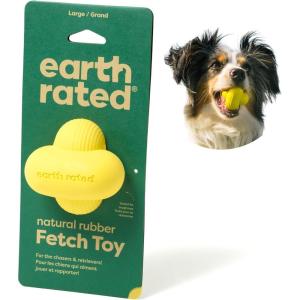imageEarth Rated Dog Ball Interactive Fetch Toy for All Breeds Comes in Multiple Sizes Made with Natural Rubber Perfect for Indoor and Outdoor Use Large YellowLarge