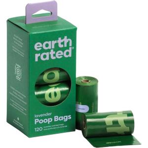 imageEarth Rated Poop Bags for Dogs Guaranteed Leak Proof and Extra Thick Waste Bag Refill Rolls Lavender Scented 120 CountLavender