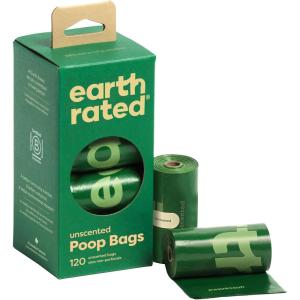 imageEarth Rated Poop Bags for Dogs Guaranteed Leak Proof and Extra Thick Waste Bag Refill Rolls Lavender Scented 120 CountUnscented